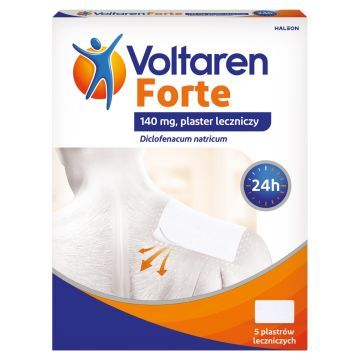 Voltaren Forte, 140 mg, plaster leczniczy, 5 szt.