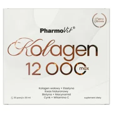Pharmovit, Kolagen 12 000 Max, płyn, 30 ml, 30 szt.