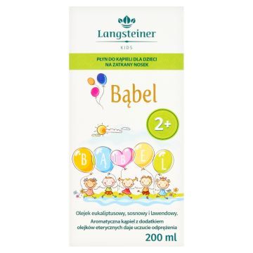 Bąbel, Płyn do kąpieli dla dzieci na zatkany nosek, 2+, 200 ml
