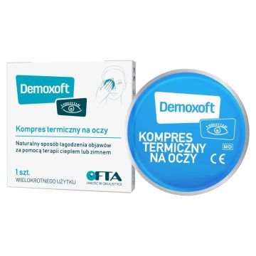 Demoxoft, kompr., termiczny na oczy, 1 szt