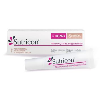 Sutricon, żel, silikonowy, do pielęgnacji blizn, 15 ml