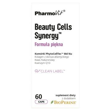 PharmoVit, Beauty Cells Synergy, Formuła piękna, kapsułki, 60 szt.