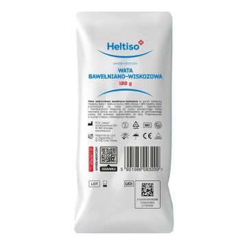 Heltiso, Wata opatrunkowa, bawełniano-wiskozowa, 100 g