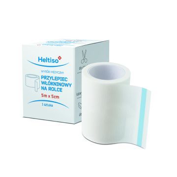 Heltiso Przylepiec włókninowy biały 5m x 5cm 
