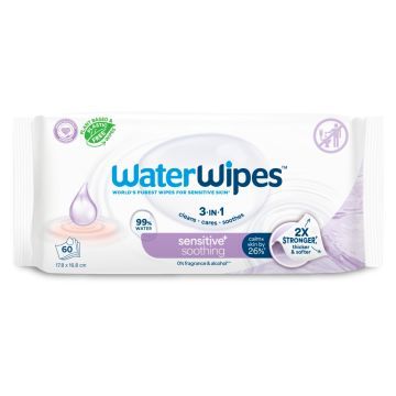 Water Wipes Soothing Clean, chusteczki nawilżane dla dzieci, 60 szt.