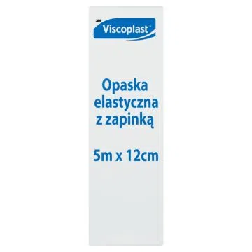 Viscoplast, opaska elastyczna z zapinką, 5 m x 12 cm, 1 szt.