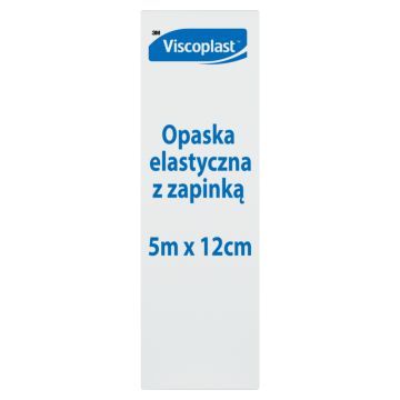 Viscoplast, opaska elastyczna z zapinką, 5 m x 12 cm, 1 szt.