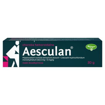 Aesculan (62,5 mg + 5 mg)/g, maść doodbytnicza, 30 g