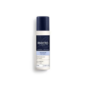 Phyto Softness, szampon suchy z prebiotykami do każdego rodzaju włosów, 75ml