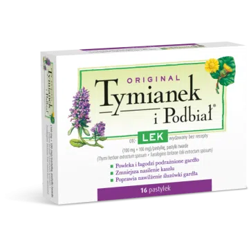 Original Tymianek i Podbiał, pastylki twarde, 16 szt.