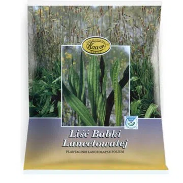 Liść babki lancetowatej, zioło pojedyncze, 50 g (Kawon)