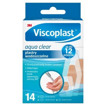 Viscoplast Aqua Clear, Plastry wodoszczelne, 14 szt.