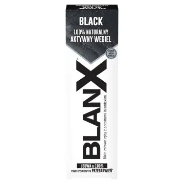 Blanx Black, pasta do zebow, wybielajaca, 75 ml