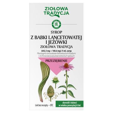 Ziołowa Tradycja Syrop z babki lancetowatej i jeżówki, (642,5 mg + 160,6 mg)/5 ml, syrop, 125 g