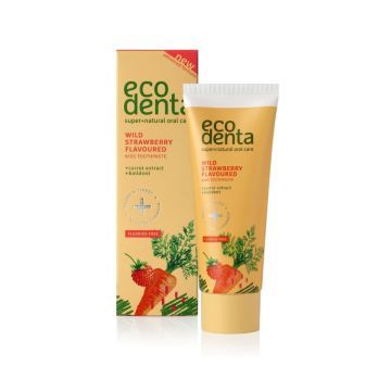 EcodentaWild, Pasta Do Zębów Dla Dzieci O Smaku Truskawkowym, 75 ml