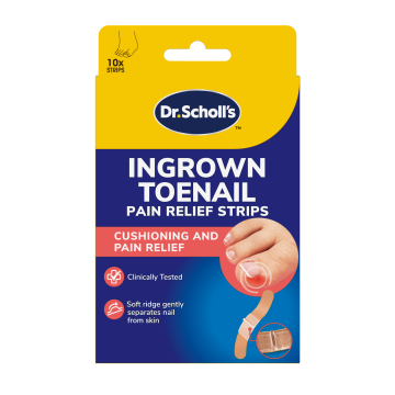 Dr.Scholl's, paski przeciwbólowe na wrastające paznokcie stóp, 10 szt.
