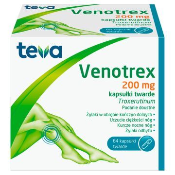 Venotrex, 200 mg, kaps.twarde, 64 szt
