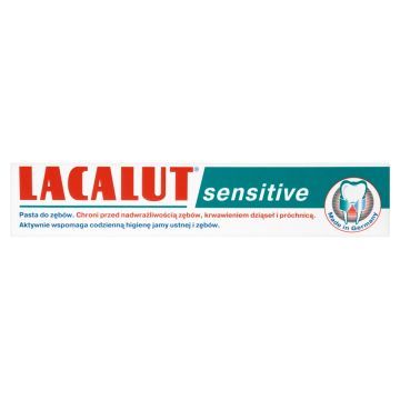 Lacalut sensitive, pasta do zębów wrażliwych, 75 ml