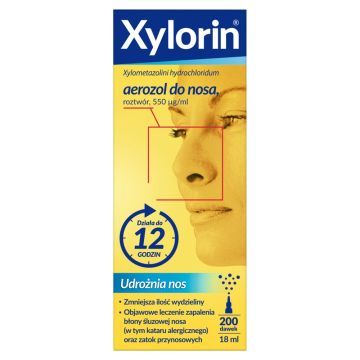 Xylorin, 0,55 mg/ml, aerozol do nosa, 18 ml