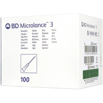BD Microlance 3,igla,j.u., (0,45x16mm),100 szt,(304300)