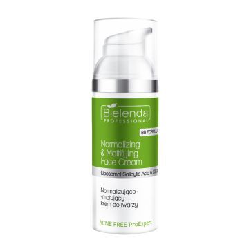 Bielenda Acne Free ProExpert, normalizująco-matujący krem do twarzy, 50 ml
