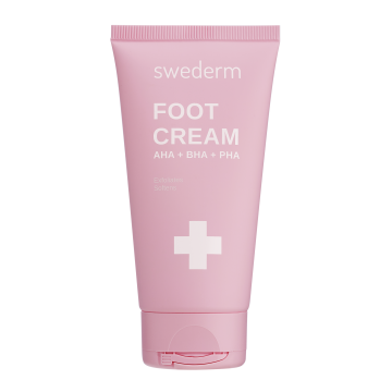 Swederm Foot Cream AHA+BHS+PHA, krem złuszczający do stóp, 75 ml