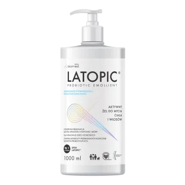 Latopic, żel do mycia ciała i włosów, 1000 ml