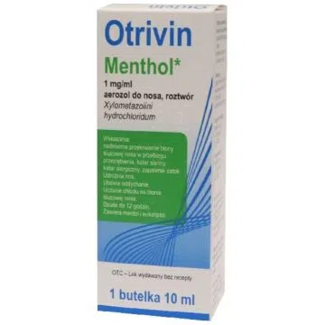 Otrivin Menthol, 1mg/ml,aer.d/nosa,(i.row)MDZ/PhP,Litwa,10ml