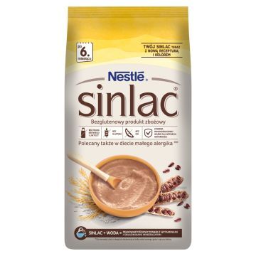 Nestle Sinlac, bezglutenowy produkt zbożowy, po 6 m., 500 g
