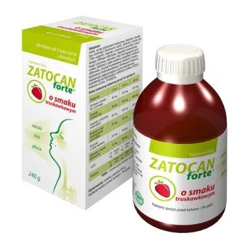 Zatocan Forte, płyn, o smaku truskawkowym, 240 g
