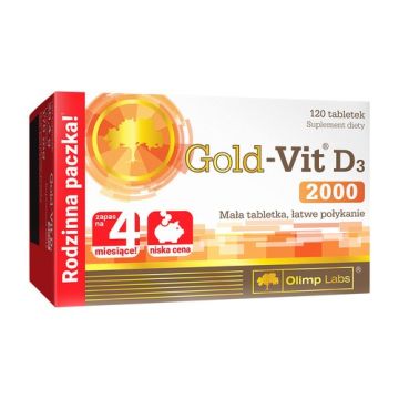 Olimp Gold-Vit D3 2000, tabletki, 120 szt.