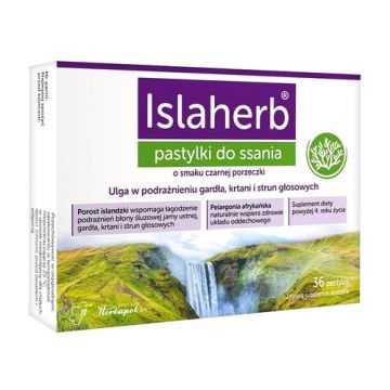 Islaherb, pastylki do ssania, 36 szt.