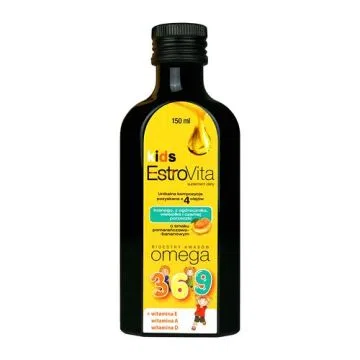EstroVita Kids, płyn o smaku pomarańczowo-bananowym, 150 ml