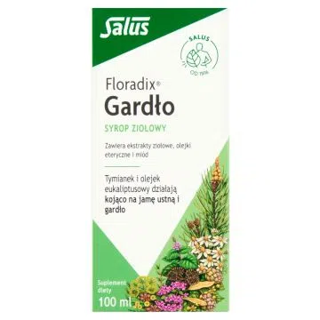 Floradix Gardło, syrop ziołowy, 100 ml