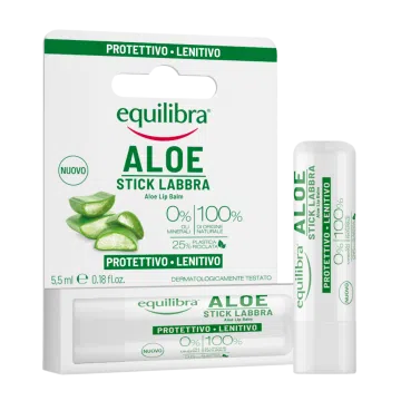 Equilibra, Aloesowy balsam do ust w sztyfcie, 5,5 ml