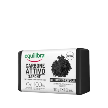 Equilibra, Mydło oczyszczające z aktywnym węglem, 100 g