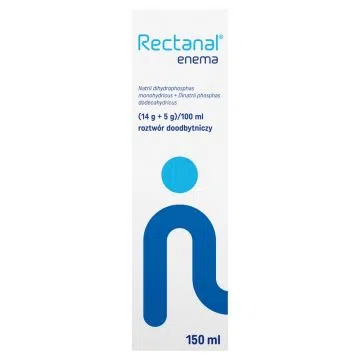 Rectanal, (14 g + 5 g)/100 ml, roztwór doodbytniczy, 150 ml