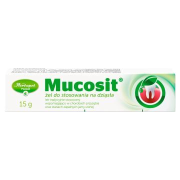 Mucosit, żel do stosowania na dziąsła, 15 g