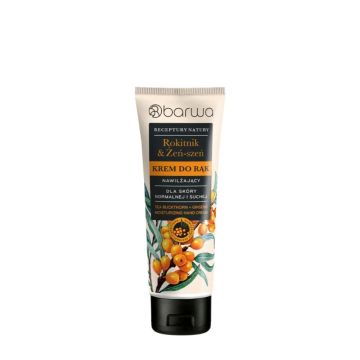 Barwa, Krem do rąk nawilżający Rokitnik + Żeń-szeń Receptury Natury, 100 ml