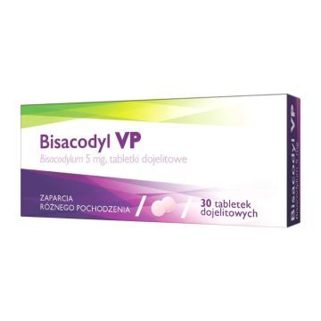 Bisacodyl VP (Fenolax), 5 mg, tabletki dojelitowe