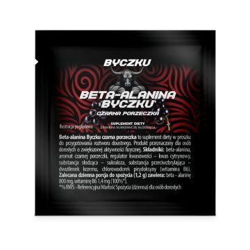 Byczku Beta-alanina Byczku czarna porzeczka, saszetka 1,2g
