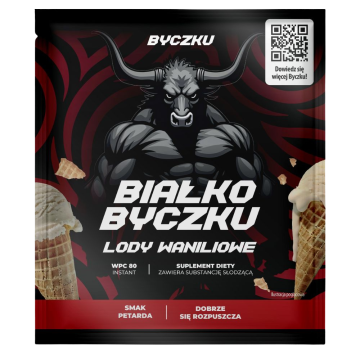 Białko Byczku lody waniliowe, saszetka 30g