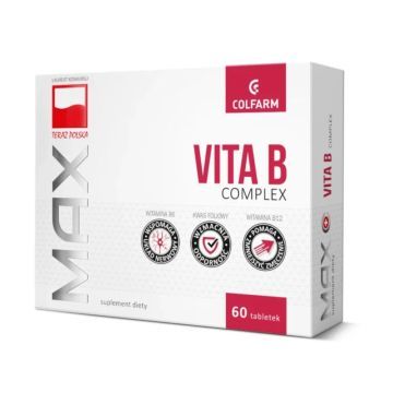 Max Vitaminum B Complex, tabletki, 60 szt. (50 szt.+10 szt.), Colfarm