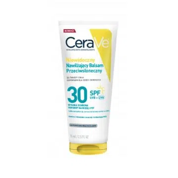CeraVe, Niewidoczny balsam przeciwsłoneczny do twarzy i ciała SPF30, 75ml