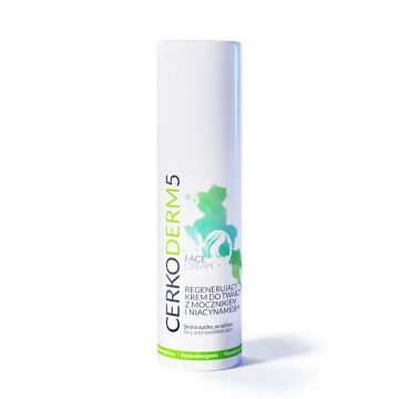 Cerkoderm  5, krem do twarzy regenerujący z mocznikiem, 50 ml