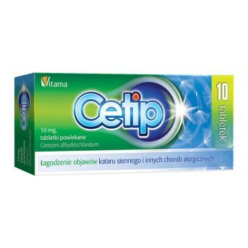 Cetip, tabletki powlekane, 10mg, 10 szt.