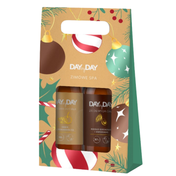 DAYbyDAY Zestaw Balsam Imbir i pomarańcza, Żel Masło kakaowe i Awokado, 2x400 ml