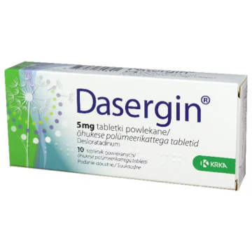 Dasergin, 5 mg, tabletki powlekane, 10 sztuk