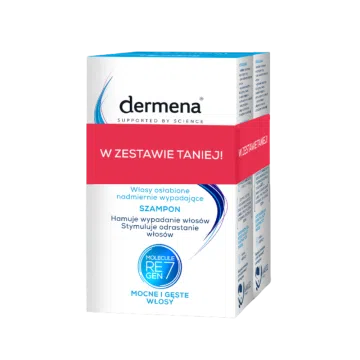 Dermena, szampon hamujący wypadanie włosów, 200ml x 2 (duopack)