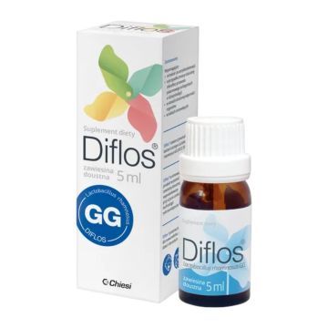 Diflos, płyn w kroplach, 5 ml